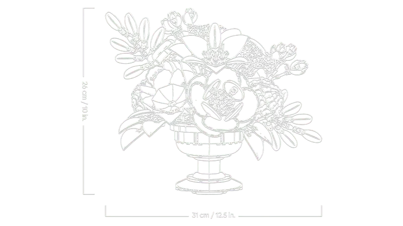 LEGO Flower Arrangement 10345 Botanical Collection (expected February 2025)