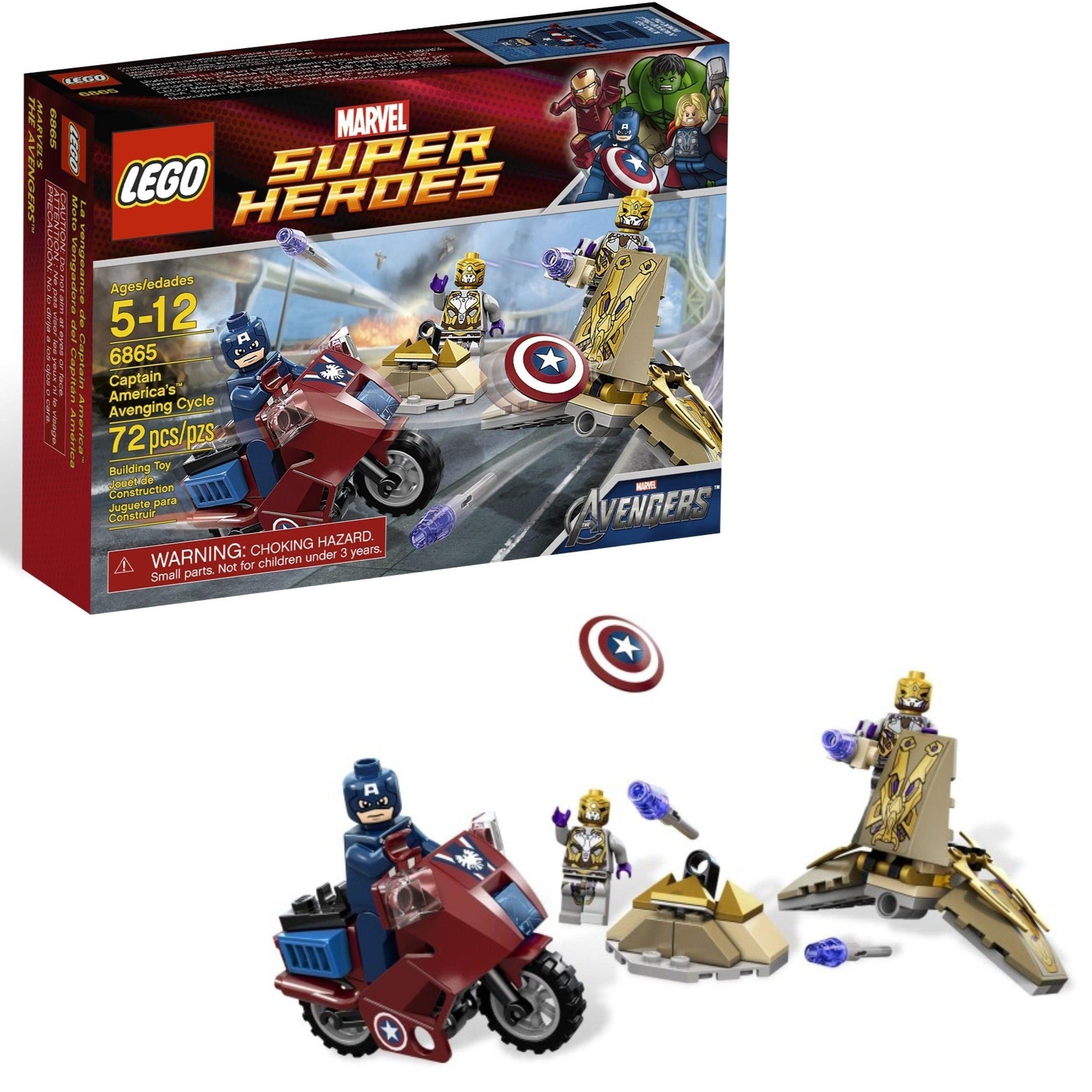LEGO Captain America's Avenging Cycle 6865 Marvel Super Heroes LEGO Captain America's Avenging Cycle 6865 Marvel Super Heroes 6865 @ 2TTOYS LEGO €. 12.99