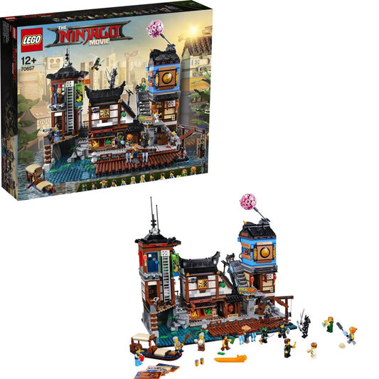 LEGO City haven met gebouwen en werkende kraan 70657 Ninjago | 2TTOYS ✓ Official shop<br>