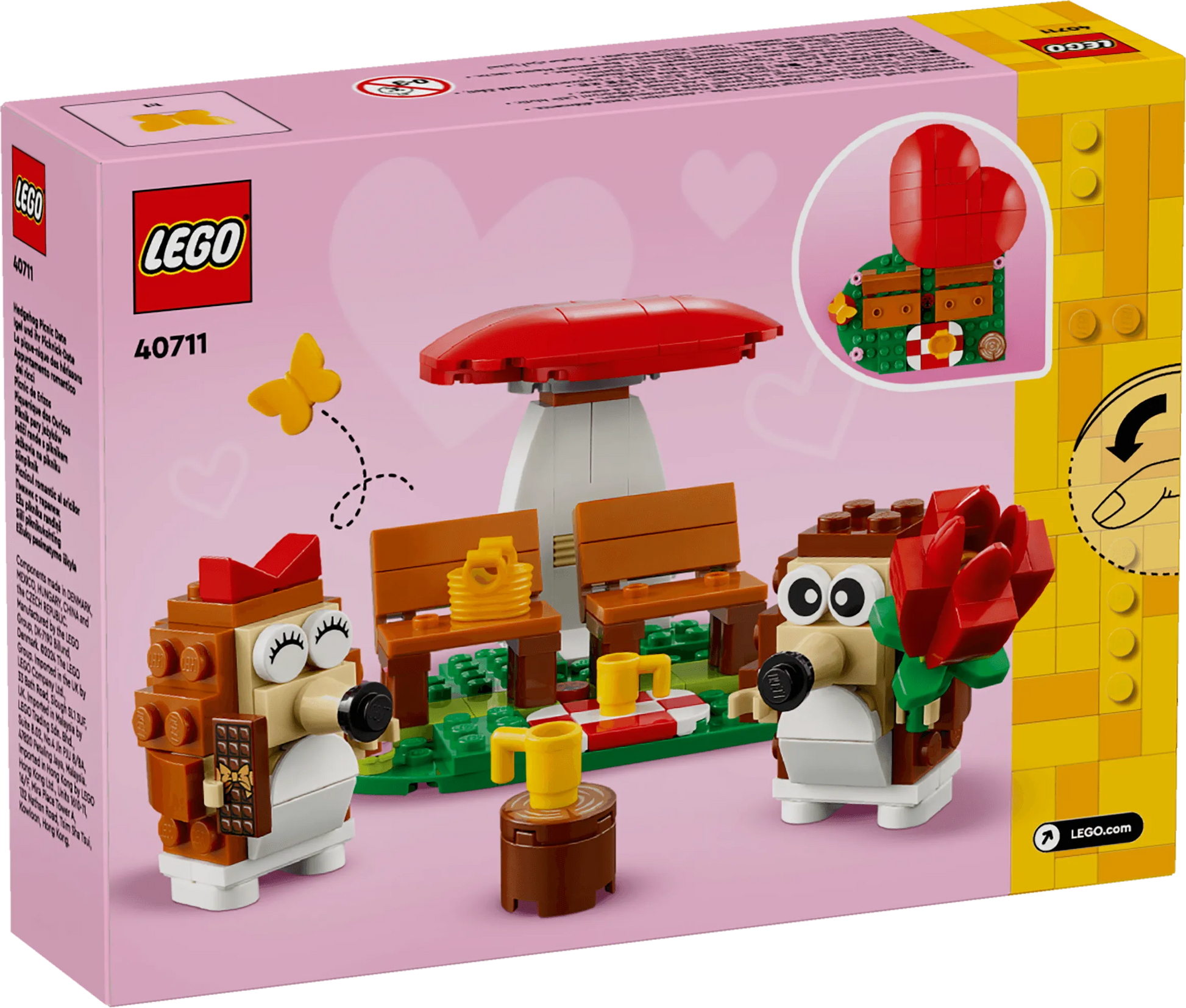 LEGO Hedgehog Picnic Date 40711 Creator LEGO Creator @ 2TTOYS | Official LEGO shop😊🥰 LEGO €. 12.49