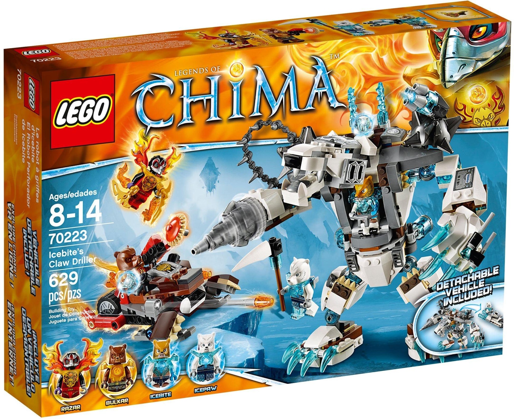 LEGO Icebite's Claw Driller 70223 Chima LEGO Legends of Chima - Fire vs. Ice @ 2TTOYS LEGO €. 49.99