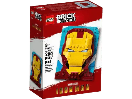 LEGO Iron Man 40535 Brick Sketches LEGO BRICKHEADZ @ 2TTOYS | Official LEGO shop😊🥰 LEGO €. 24.99