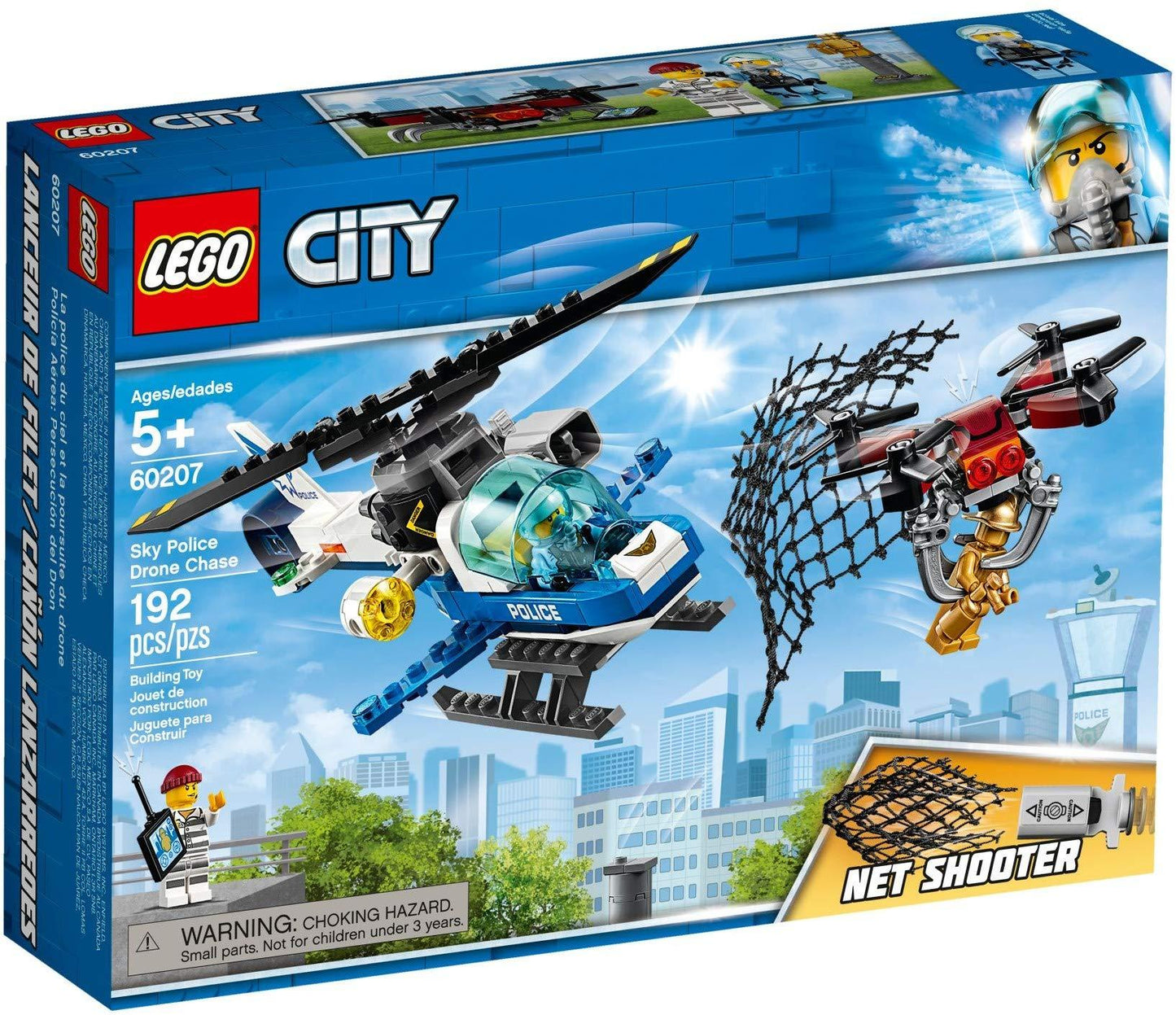 LEGO Lucht politie drone met helikopter 60207 City LEGO CITY POLITIE @ 2TTOYS LEGO €. 17.99