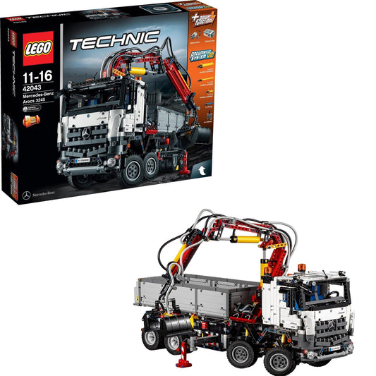 LEGO Mercedes Arocs Actros vrachtwagen met kraan 42043 Technic LEGO TECHNIC @ 2TTOYS LEGO €. 349.99