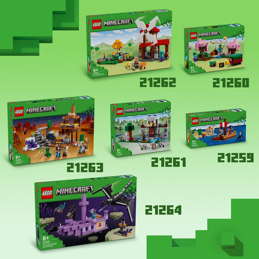 LEGO Minecraft Combideal: 21262, 21260, 21263, 21261, 21259 & 21264 (Pre-Order: verwacht juni) LEGO MINECRAFT @ 2TTOYS LEGO €. 194.99