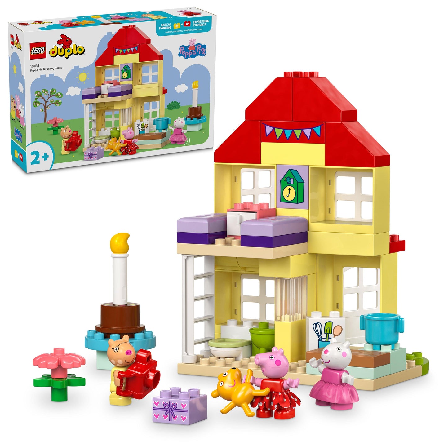 LEGO Peppa Big verjaardagshuis 10433 DUPLO (Pre-Order: verwacht juni) | 2TTOYS ✓ Official shop<br>