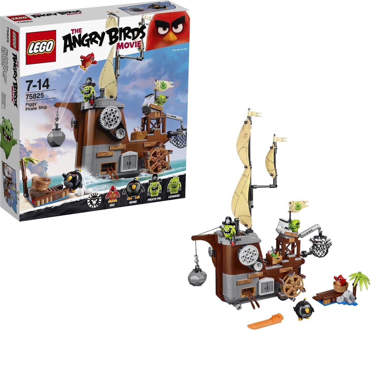 LEGO Piggy Piratenschip 75825 Angry Birds | 2TTOYS ✓ Official shop<br>