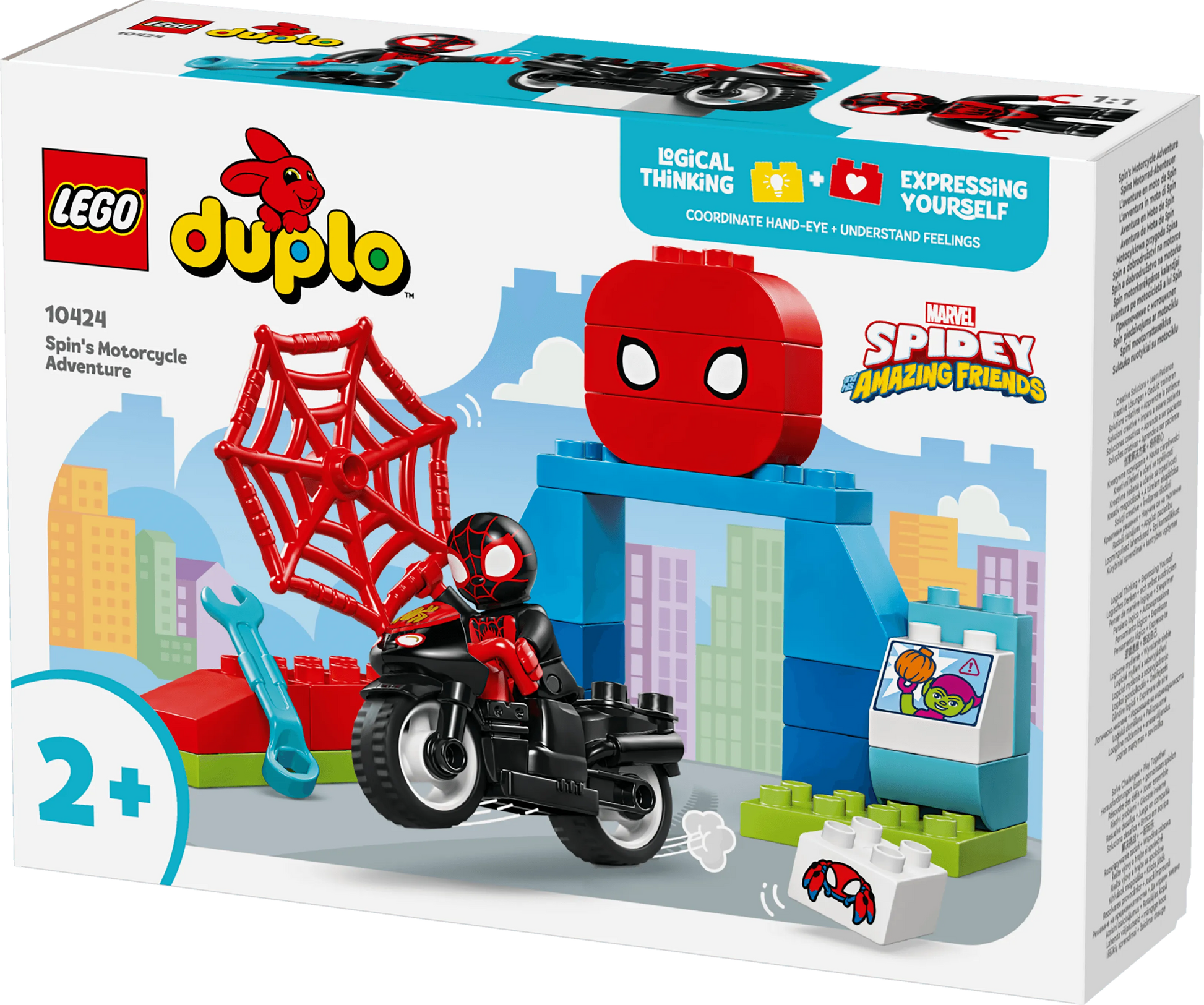 LEGO Spidy's Motorfiets avontuur 10424 Superheroes LEGO DUPLO @ 2TTOYS LEGO €. 16.49