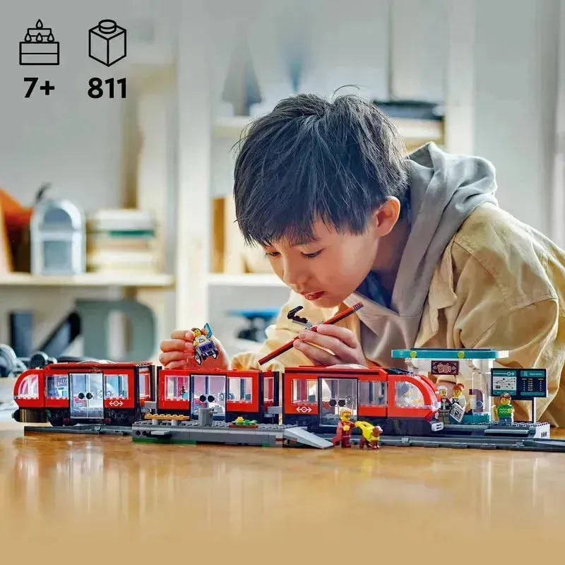 LEGO City tram and station 60423 City
