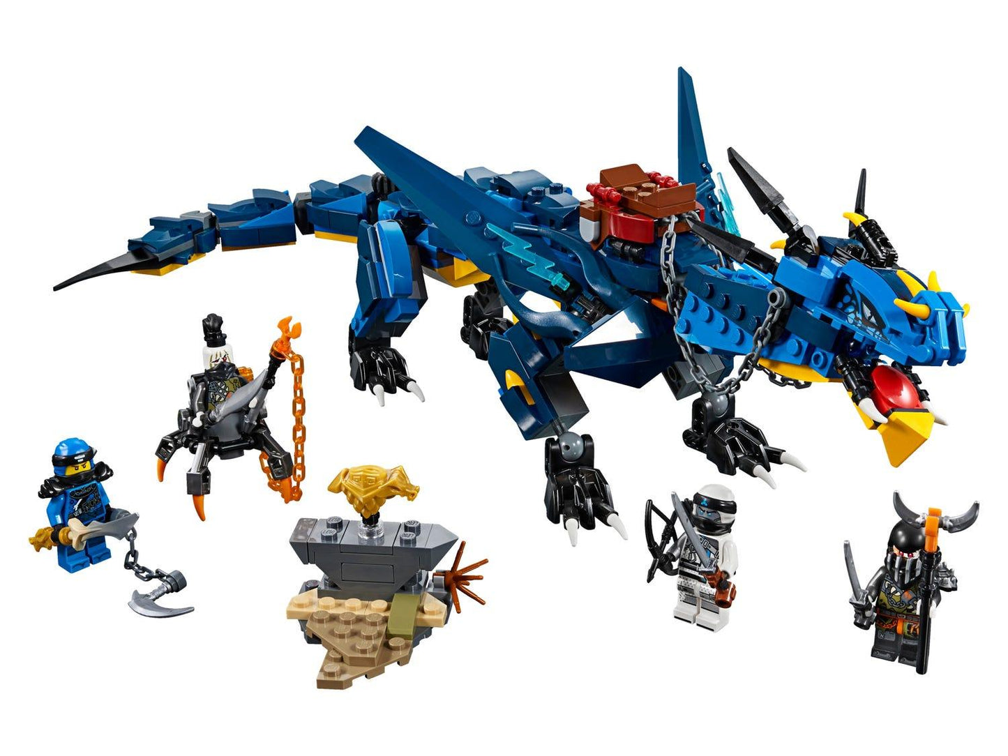 LEGO Stormbringer en de blauwe bliksem draak 70652 Ninjago | 2TTOYS ✓ Official shop<br>