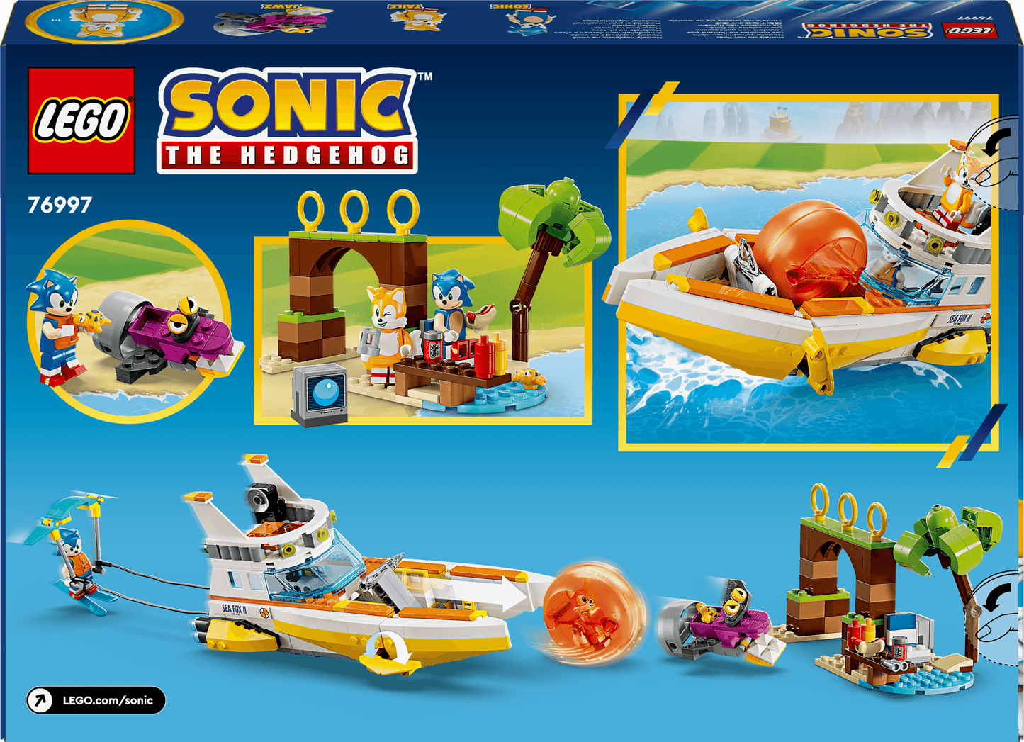 LEGO Tails' avonturenboot 76997 Sonic (Pre-Order: verwacht augustus) LEGO Sonic @ 2TTOYS LEGO €. 46.49