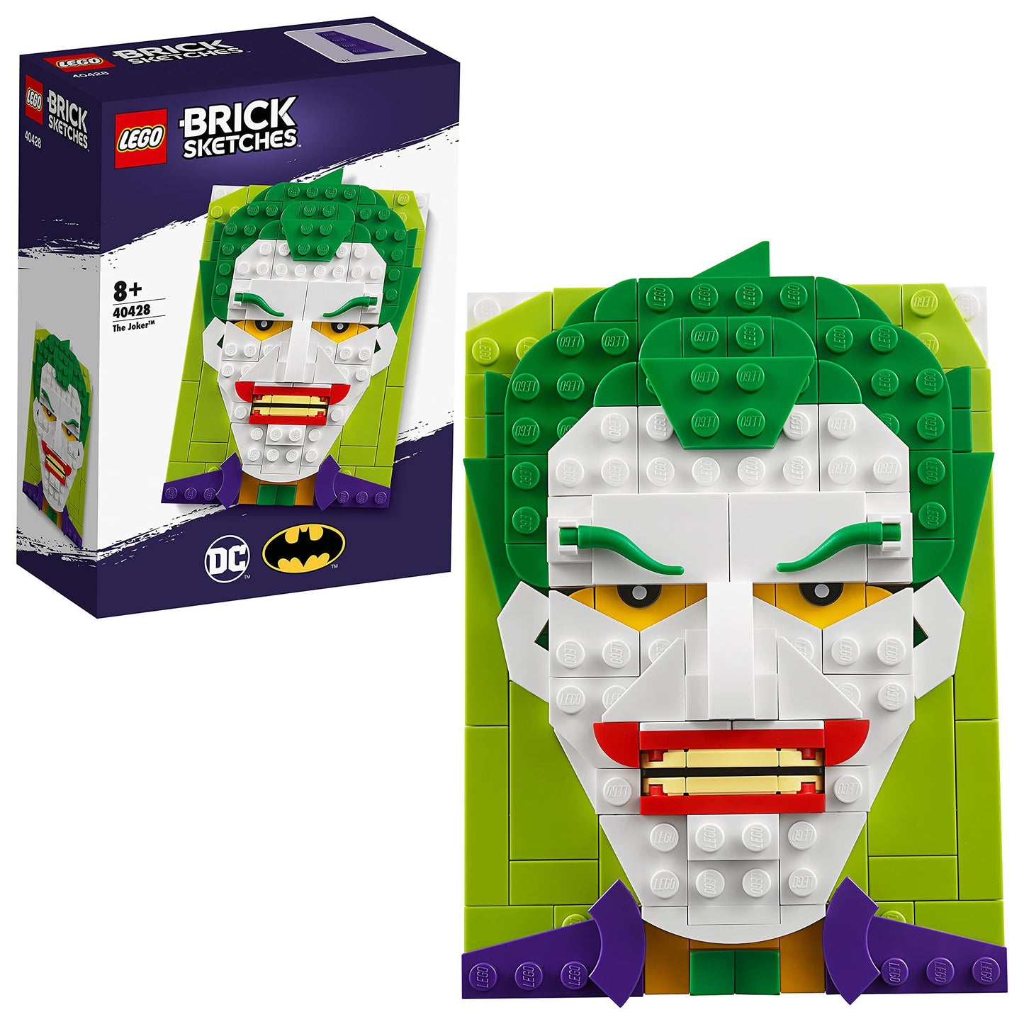 LEGO The Joker van batman schilderij 40428 Brick Sketches | 2TTOYS ✓ Official shop<br>