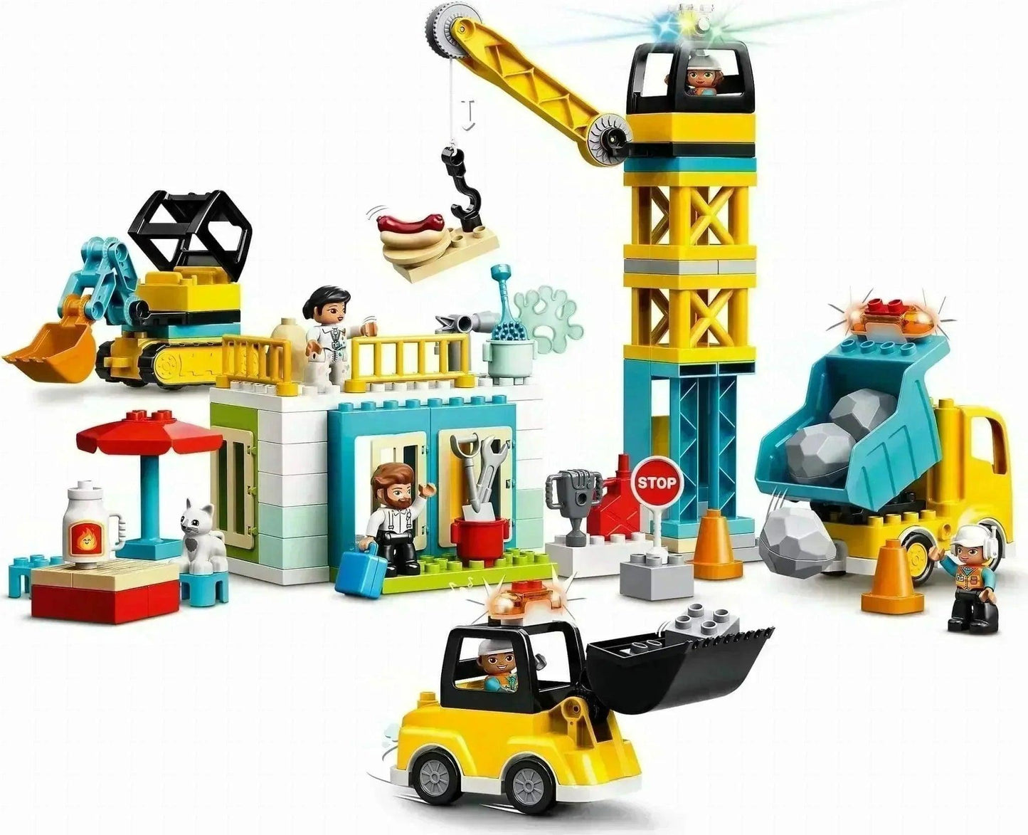 LEGO Tower Crane & Construction 10933 DUPLO | 2TTOYS ✓ Official shop<br>