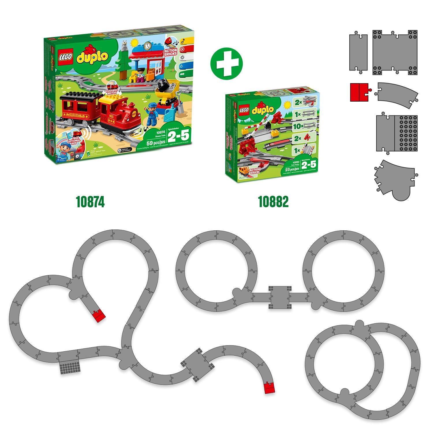 LEGO Trein rails als uitbreiding 10882 DUPLO | 2TTOYS ✓ Official shop<br>