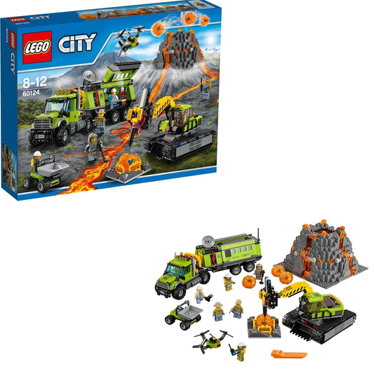 LEGO Vulkaan Mobiel controle centrum truck met oplegger 60124 City LEGO CITY VULKAANONDERZOEK @ 2TTOYS LEGO €. 114.99