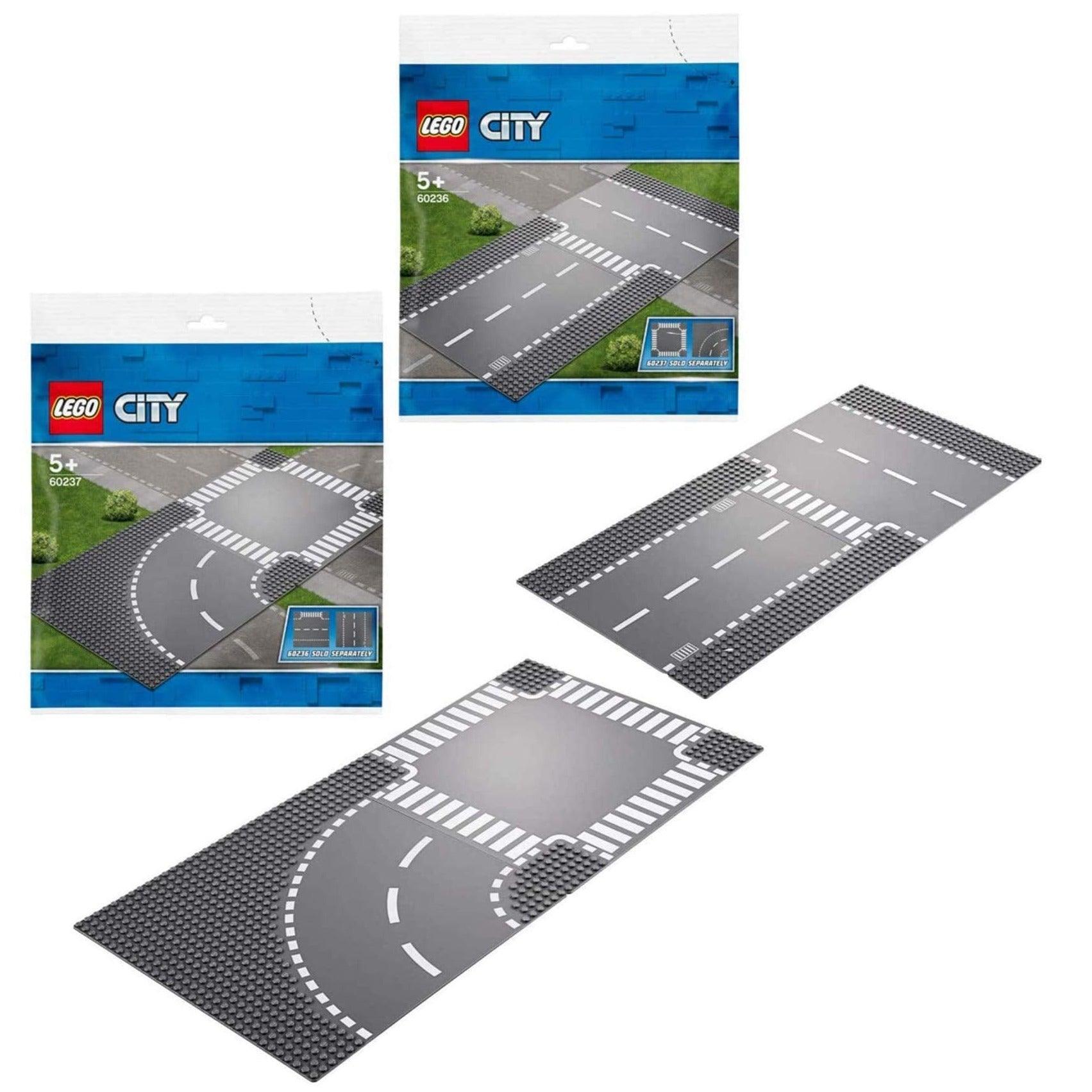 LEGO Weg en T-kruising 60236 City Ville | 2TTOYS ✓ Official shop<br>