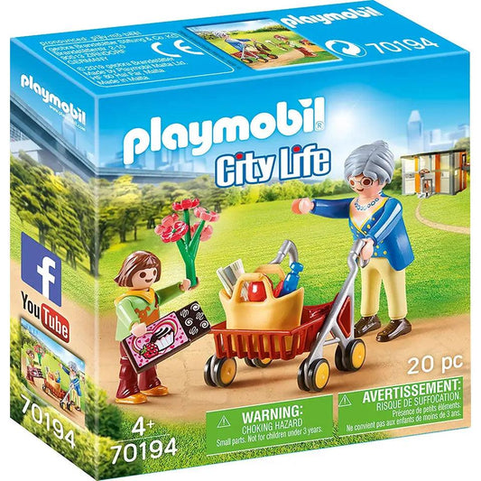 PLAYMOBIL Oma met rollator 70194 City Life | 2TTOYS ✓ Official shop<br>
