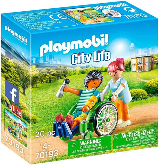 PLAYMOBIL Patient in rolstoel 70193 City Life PLAYMOBIL @ 2TTOYS PLAYMOBIL €. 5.99