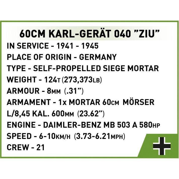 COBI HC Karl-Gerat 040 "Ziu 1560 PCS 2560 WW2 COBI @ 2TTOYS COBI €. 99.99