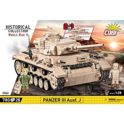 COBI Panzer III Ausf.J & Field Workshop 2562 WW2 | 2TTOYS ✓ Official shop<br>