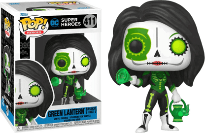 Funko Pop 411 DC Comics Green Lantern Jessica Cruz Dia de los Muertos FUNKO 57415 | 2TTOYS ✓ Official shop<br>