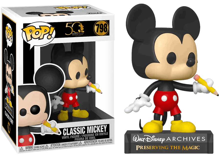 Funko Pop! 798 Mickey Mouse Disney Classic Mickey 9 cm FUN 49890 | 2TTOYS ✓ Official shop<br>