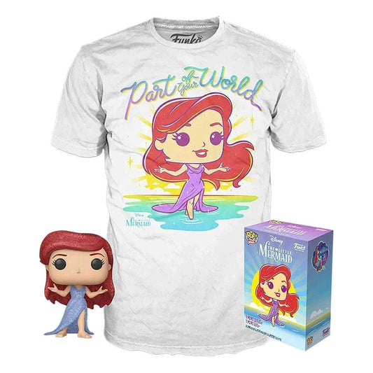 Funko Pop! The Little Mermaid POP! & Tee Box Ariel de kleine Zeemeermin FUN 42834L | 2TTOYS ✓ Official shop<br>