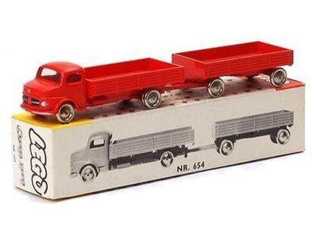 LEGO 1:87 Mercedes Flatbed Truck/Trailer 654 System | 2TTOYS ✓ Official shop<br>