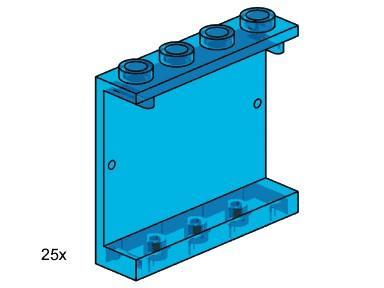 LEGO 1x3x4 Wall Element Transparent Blue 3447 Bulk Bricks | 2TTOYS ✓ Official shop<br>