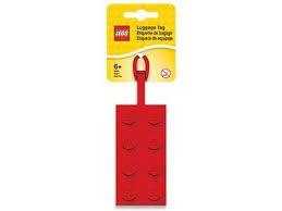 LEGO 2x4 Red Silicone Luggage Tag 5005340 Gear | 2TTOYS ✓ Official shop<br>