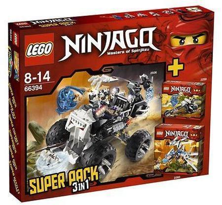LEGO 3-in-1 Super Pack 66394 Ninjago - Product Collection LEGO NINJAGO @ 2TTOYS LEGO €. 89.99