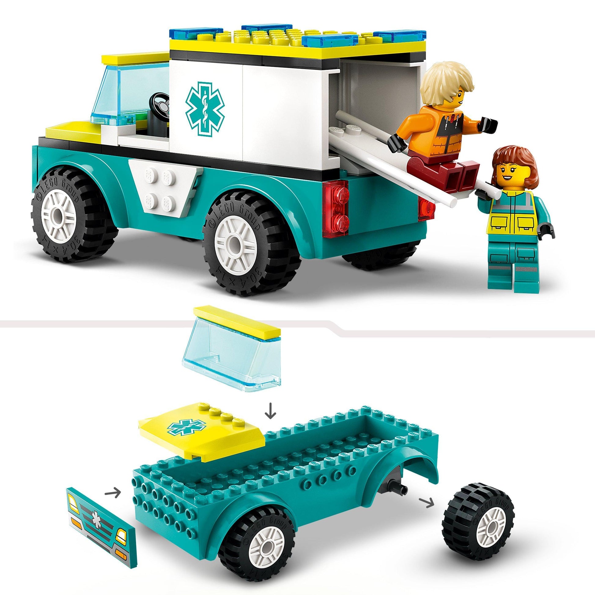 LEGO Ambulance & Snowboarder 60403 City | 2TTOYS ✓ Official shop<br>
