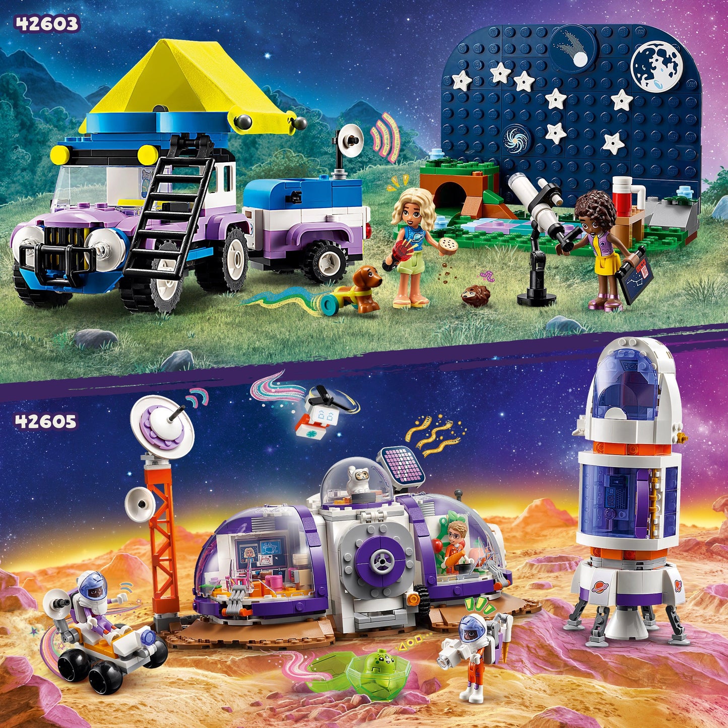 LEGO Astronomisch kampeervoertuig 42603 Friends | 2TTOYS ✓ Official shop<br>