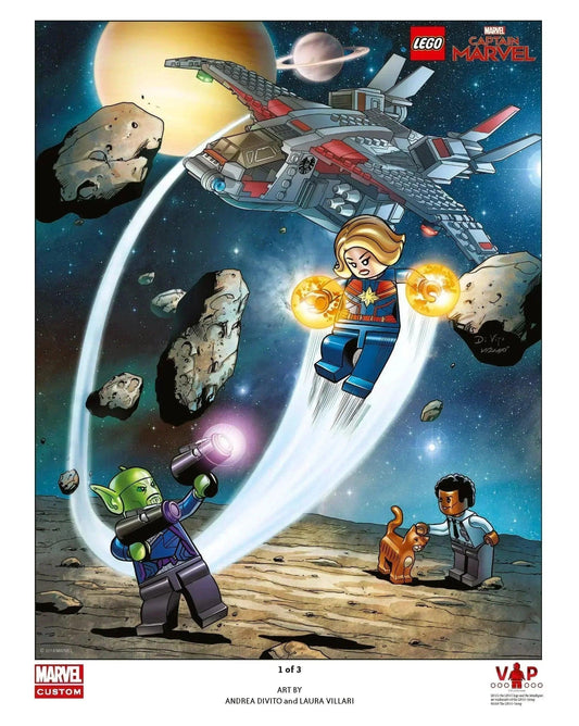 LEGO Captain Marvel Art Print 5005877 Gear | 2TTOYS ✓ Official shop<br>