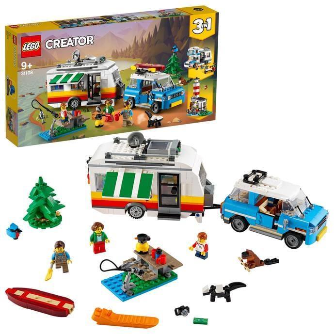 LEGO Caravan met vrijetijd jeep 31108 Creator 3-in-1 | 2TTOYS ✓ Official shop<br>