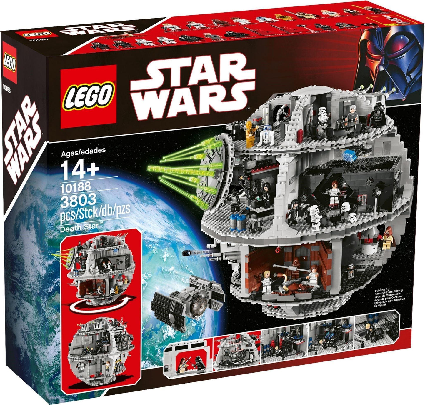 LEGO DeathStar 2008: 3.886 delig 10188 StarWars | 2TTOYS ✓ Official shop<br>