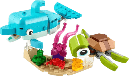 LEGO Dolfijn en Schildpad 31128 Creator 3-in-1 | 2TTOYS ✓ Official shop<br>