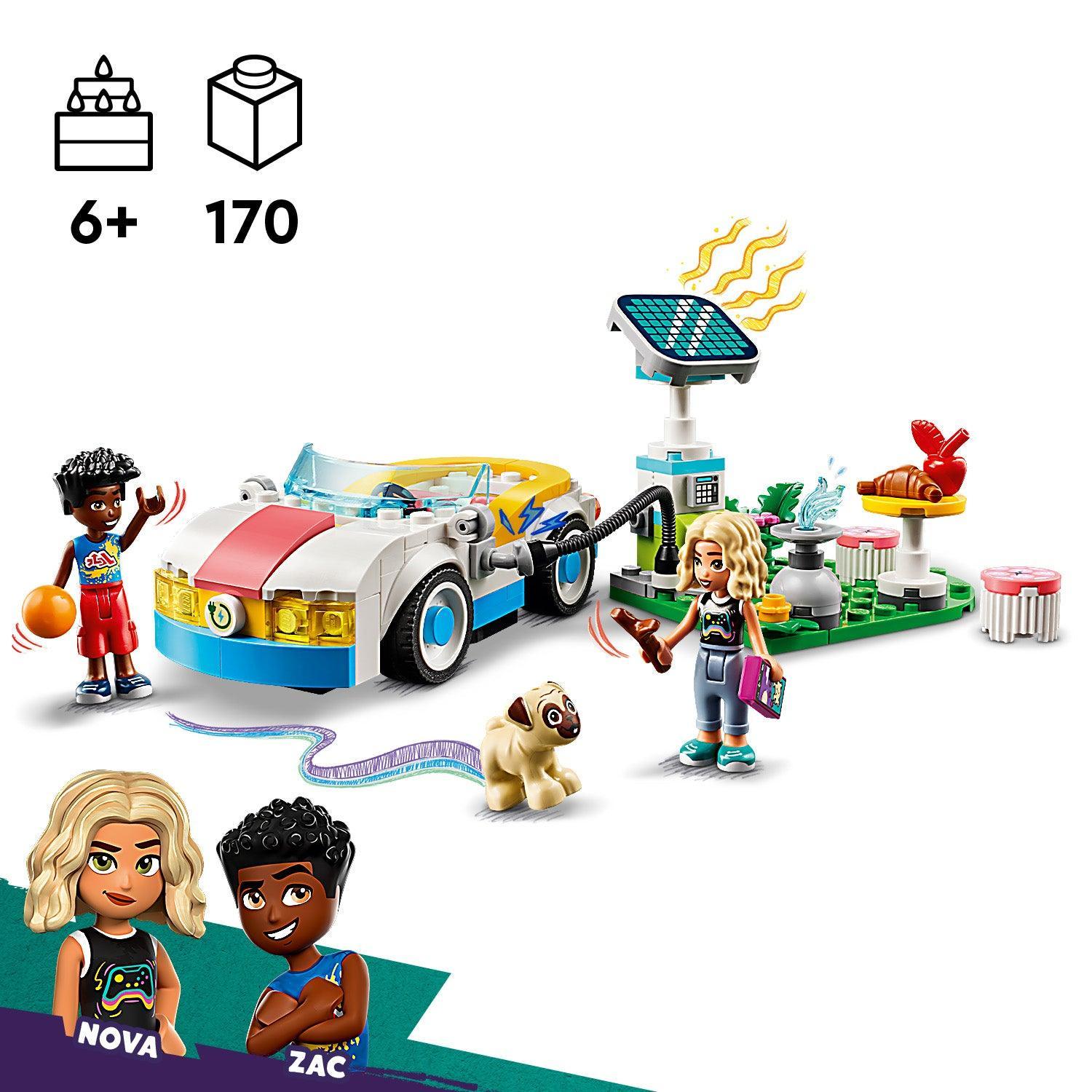 LEGO Electrische auto met lader 42609 Friends | 2TTOYS ✓ Official shop<br>