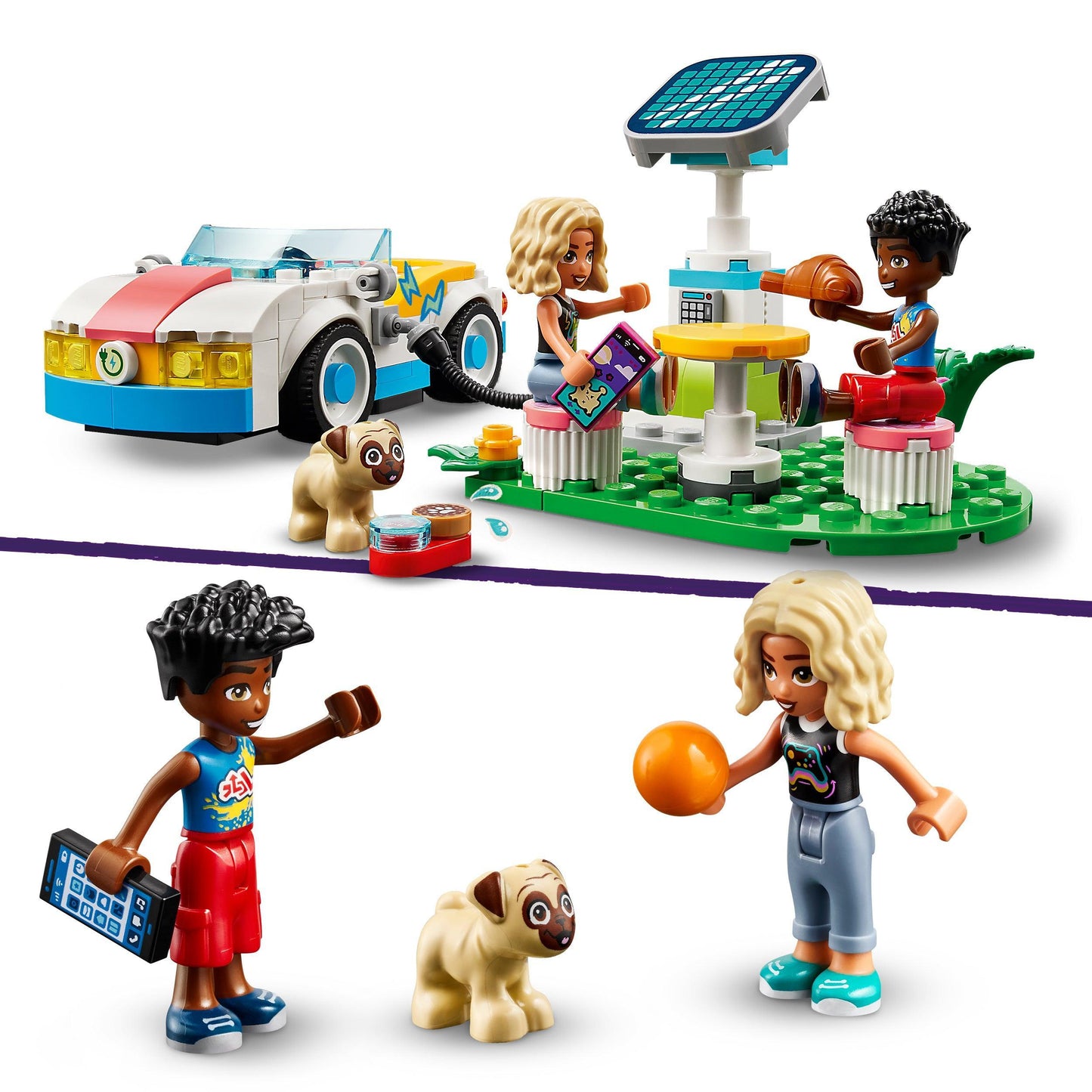 LEGO Electrische auto met lader 42609 Friends | 2TTOYS ✓ Official shop<br>