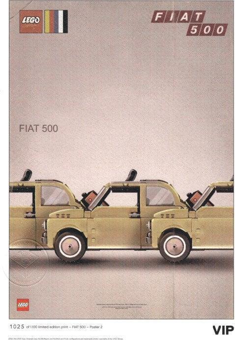 LEGO Fiat Art Print 2 - Three Cars 5006304 Gear LEGO Gear @ 2TTOYS LEGO €. 0.00