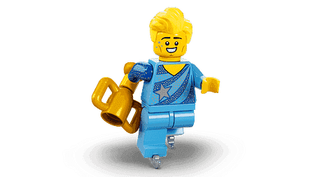 LEGO Figure Skating Champion (1 stuk) Minifguren Serie 22 71032-6 | 2TTOYS ✓ Official shop<br>