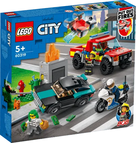 LEGO Fire Rescue & Police Chase 60319 City LEGO CITY BRANDWEER @ 2TTOYS | Official LEGO shop😊🥰 LEGO €. 29.99