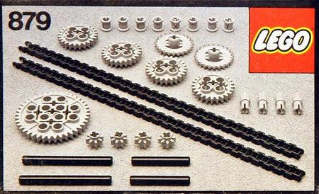 LEGO Gear Wheels with Chain Links 879 TECHNIC | 2TTOYS ✓ Official shop<br>