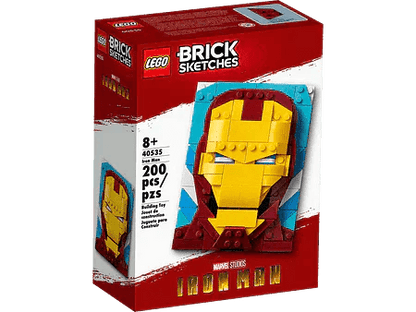 LEGO Iron Man afbeelding 40535 Brick Sketches | 2TTOYS ✓ Official shop<br>