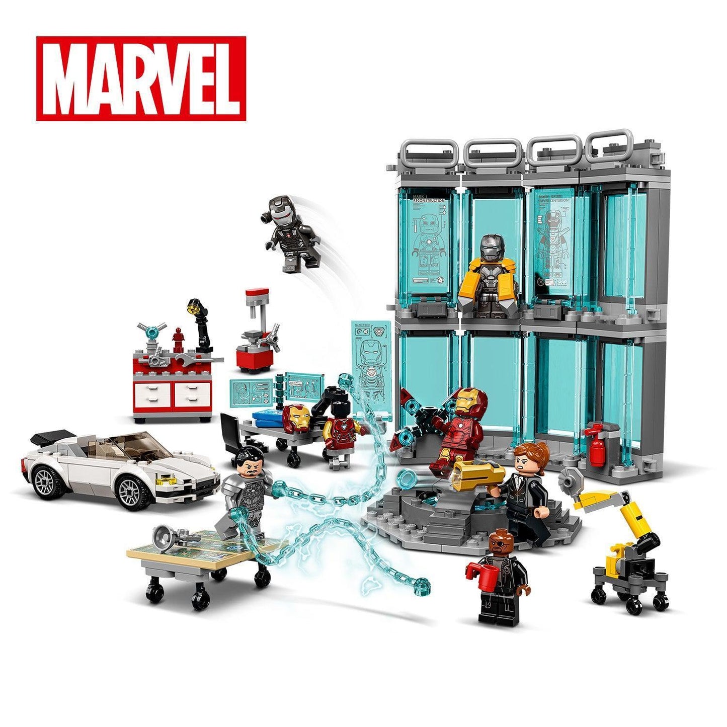 LEGO Iron Man Wapenkamer 76216 Superheroes (USED) | 2TTOYS ✓ Official shop<br>
