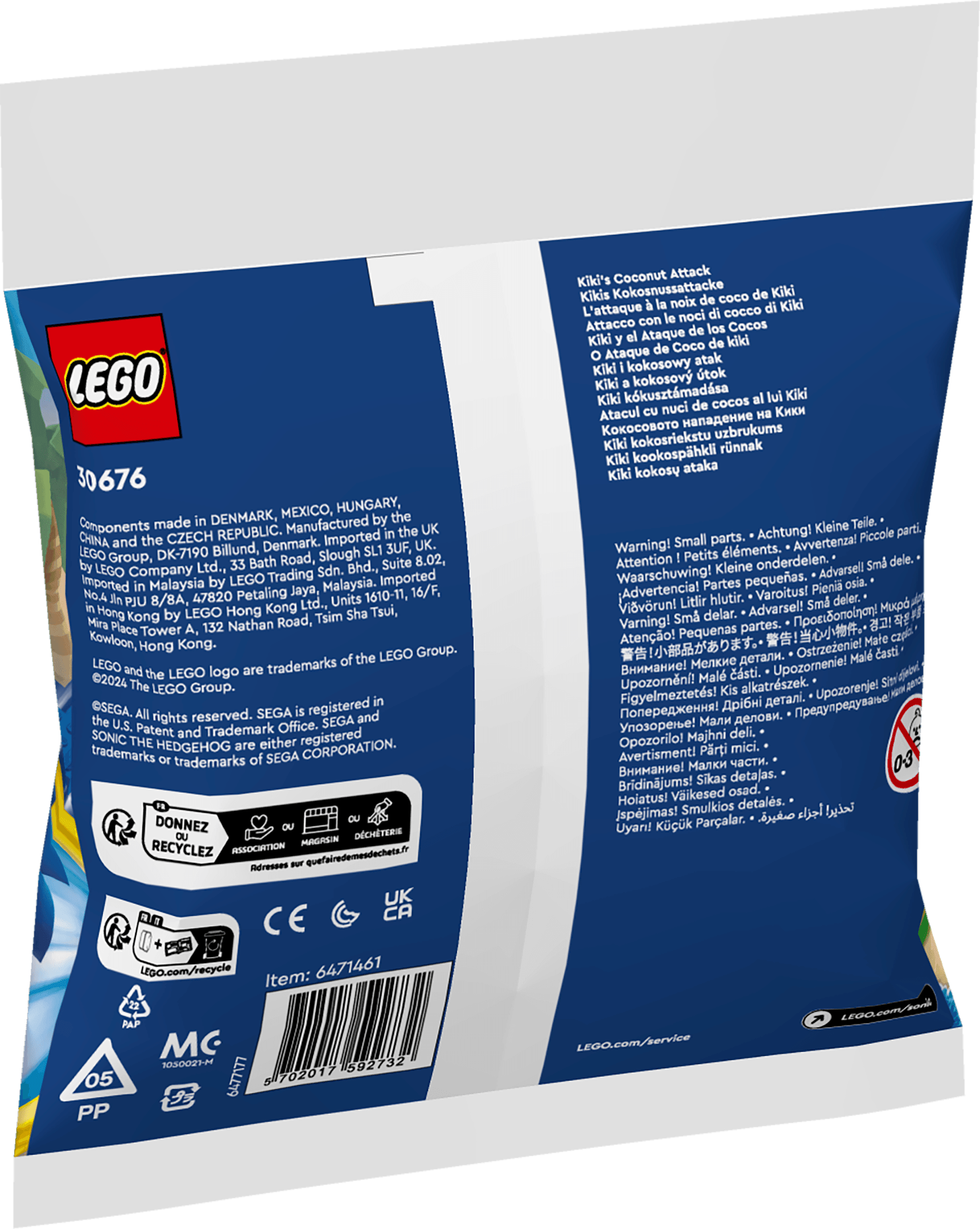 LEGO Kiki's Coconut Attack 30676 Sonic LEGO Sonic @ 2TTOYS 2TTOYS €. 9.99