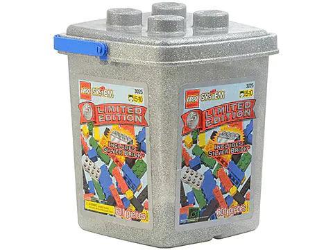 LEGO Limited Edition Silver Brick Bucket 3025 Basic | 2TTOYS ✓ Official shop<br>