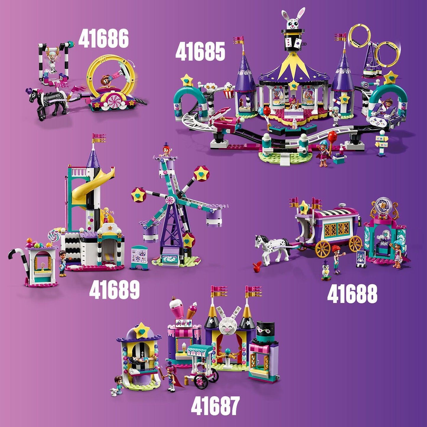 LEGO Magisch reuzen rad en glijbaan op de kermis 41689 Friends | 2TTOYS ✓ Official shop<br>