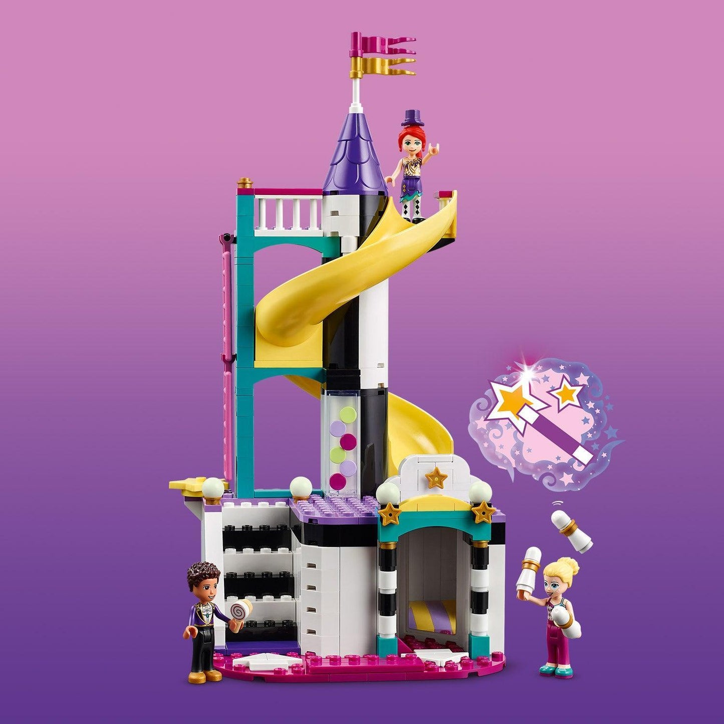 LEGO Magisch reuzen rad en glijbaan op de kermis 41689 Friends | 2TTOYS ✓ Official shop<br>