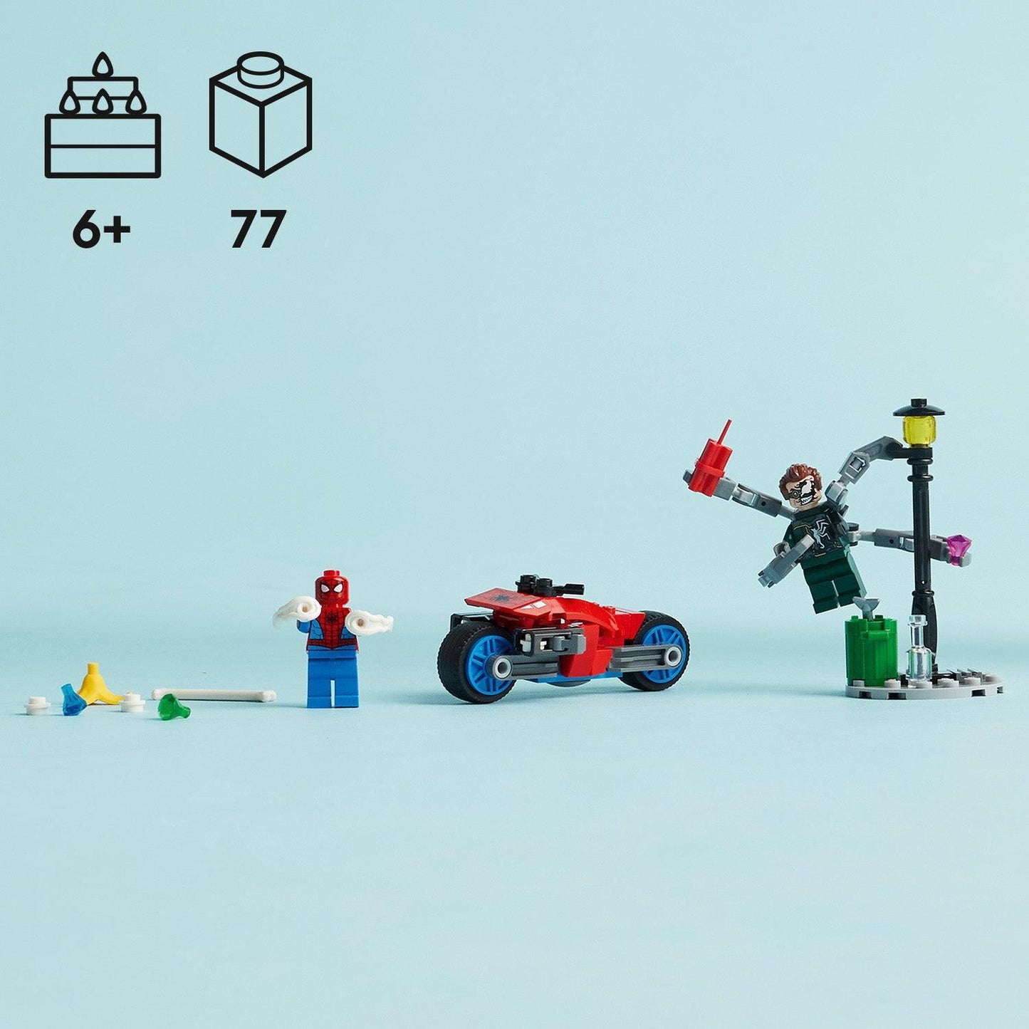 LEGO Motorcycle Chase: Spider-Man vs. Doc Ock 76275 Superheroes LEGO Super Heroes Marvel @ 2TTOYS LEGO €. 9.99